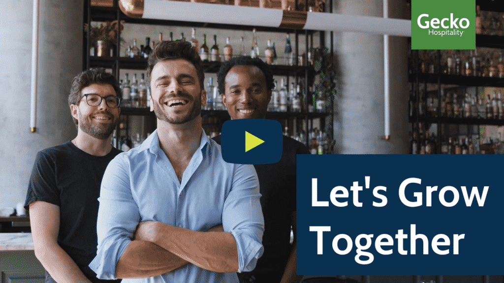 Restaurant staff smiling at camera